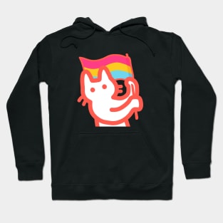 owie waving the pansexual flag Hoodie